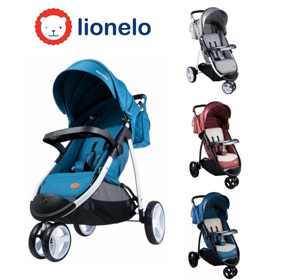 Lionelo Liv Kinder Buggy Kinderwagen Kindersportwagen Babywagen Jogger Blau 
