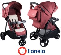 Lionelo Liv Kinder Buggy Kinderwagen Kindersportwagen Babywagen Jogger Rot