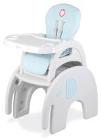 Lionelo Eli 5in1 Kinderhochstuhl Baby Hochstuhl Stuhl+Tisch Kinderstuhl Blau