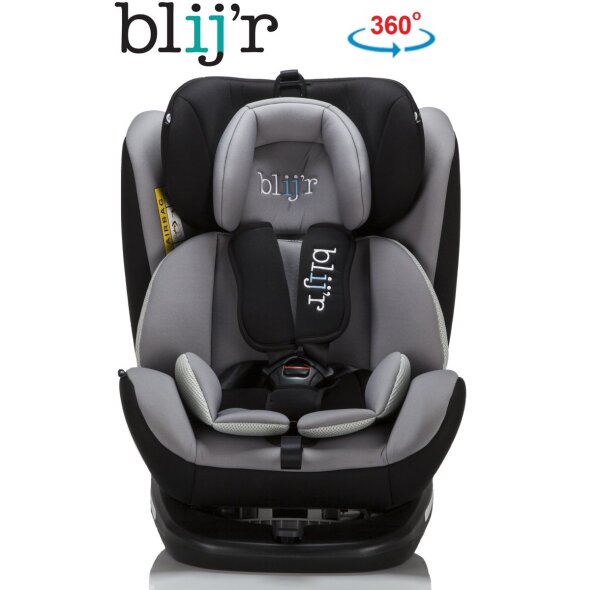 Blijr BAS 360&deg;drehbar Auto-Kindersitz Autositz ISOFIX 9-36Kg Gruppe 0+1+2+3 T&Uuml;V