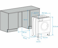 Beko WMI 71433 PTE Einbau-Waschmaschine 7kg 1400U/Min LED Display EEK: A+++