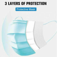 10x Einweg OP-Maske 3-lagig Mundschutz Schutzmaske Gesichtsmaske Viren-Schutz