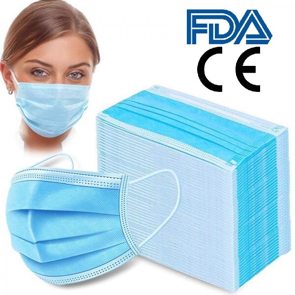 20x Einweg OP-Maske 3-lagig Mundschutz Schutzmaske Gesichtsmaske Viren-Schutz