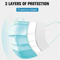 100x Einweg OP-Maske 3-lagig Mundschutz Schutzmaske Gesichtsmaske Viren-Schutz