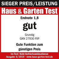 Grundig GKN 27930 FXP K&uuml;hl-Gefrierkombination Edelstahl LED 501L NoFrost A+++