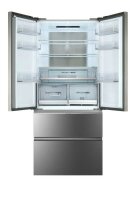 Haier HB18FGSAAA Side-by-Side French-Door NoFrost Design Edelstahl-Glasfront A++