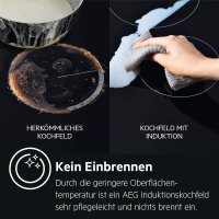 AEG IKE84441XB Glaskeramik-Kochfeld Slider-Touch Autark Ceran Hob2Hood 80cm