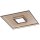 Fischer&amp;Honsel Zoe Premium-Serie LED Deckenleuchte 40x40 Gold/Rostfarben Dimmbar
