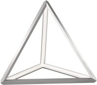 Fischer&amp;Honsel 50208 Living Lion LED Tischleuchte Leselampe Alu Silber Pyramide