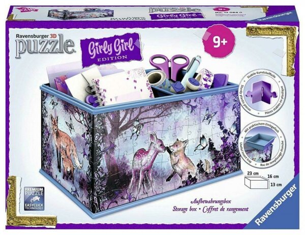Ravensburger 3D-Puzzle 12084 - Girly Girl Aufbewahrungsbox Animal Trend NEU&amp;OVP