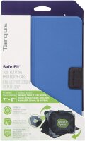 Targus SafeFit 7-8&quot; Zoll Universal Tablet Folio-Etui Stand &amp; Dreh-Funktion Blau