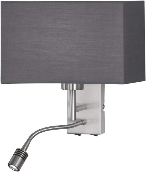 Fischer&amp;Honsel 39502 Kempten Wandleuchte LED Leselampe Flex Metall Schalter