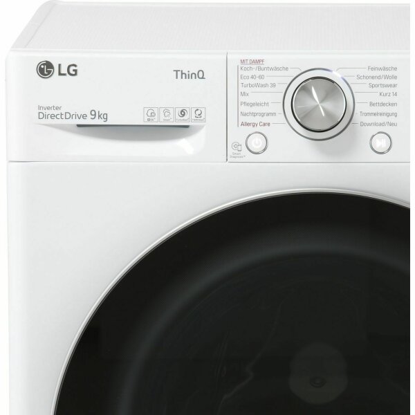 LG F6WV709P1 9kg LED Freistehend Display WLAN, Waschmaschine € 1600U/Min 499,00