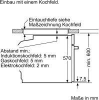 Bosch HEA5174S0 Backofen Einbaubackofen Einbauofen 3D-Hei&szlig;luft Edelstahl 71L