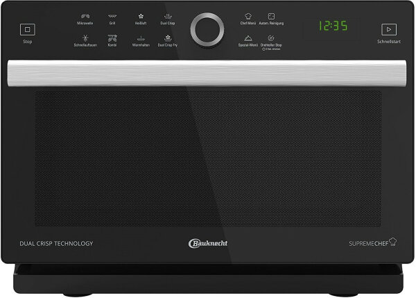 Bauknecht MW 338 SB Supreme Chef 4in1-Multifunktions-Mikrowelle 33L 900W Silber