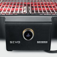 Severin PG 8104 SEVO G Tischgrill Elektrogrill OLED 500&deg;C BoostZone 3000W