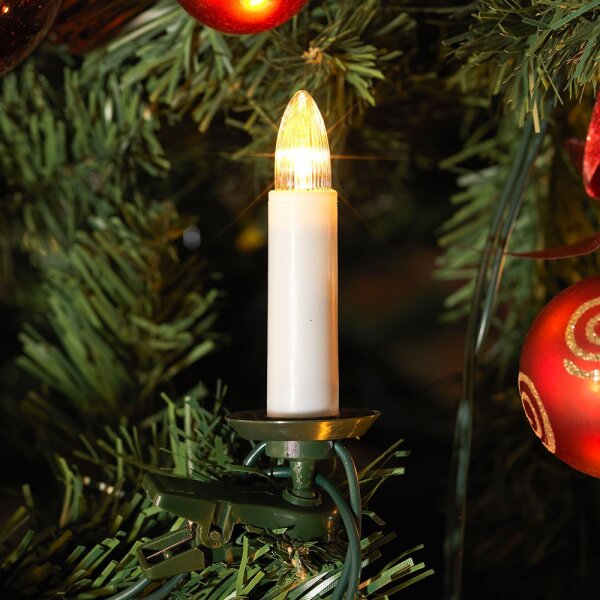 warmweiß LED-Lichterkette LED-Kerzen Weihnachtsbaum 16 für KonstSmide