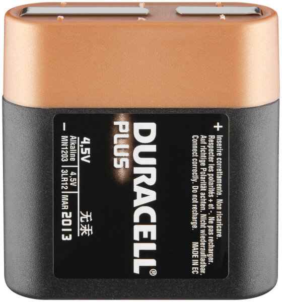 Batterie Alkali 4,5V Block Duracell Plus 3 LR 12 (MN1203)