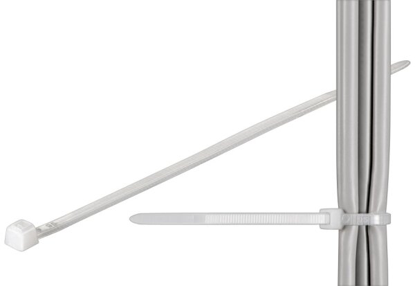 100 x Kabelbinder Standard L&auml;nge 368 mm, Breite 4,8 mm, Transparent