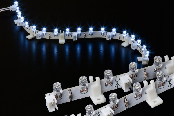 Flexible LED-Leiste mit 18 LEDs weiss 12V DC (40 mA) 30 cm