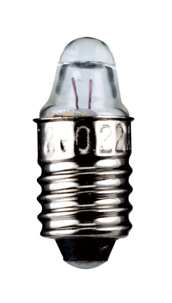 9 x Linsenform Spitzenlinse Lampe E10 Sockel, 2,2 V, 0,25 A, 0,5 W, L-3651
