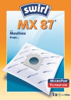 Swirl MX 87 MicroPor 5x Staubsaugerbeutel Mouilinex Krups Privileg uvm. ORIGINAL