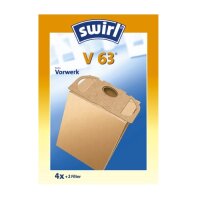 Swirl V 63 Classic 4x Staubsaugerbeutel inkl. 2 Filter...