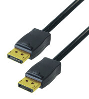 Displayport Kabel Anschlu&szlig;kabel DP Verbindungskabel 1.2 4K FullHD Vergoldet 5m