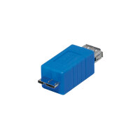 USB 3.0 SuperSpeed Adapter A-Buchse &gt; Micro B-Stecker Highspeed Adapter Blau