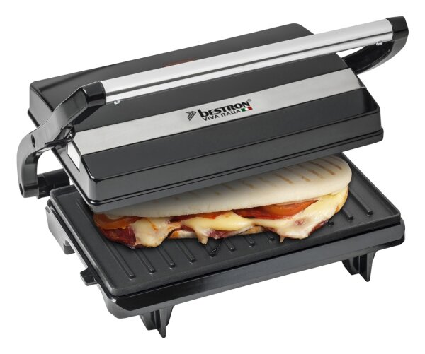 Bestron APM123Z Panini Kontaktgrill Elektro-Grill Sandwich-Maker Toaster 700W