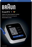 Braun BUA5000V1 ExactFit&trade; 1 WHO Oberarm-Blutdruckmessger&auml;t Puls App