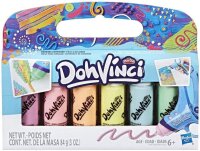 Play-Doh DohVinci 6er Pack Pastell Kartuschen Patronen Knete Nachf&uuml;llpackung