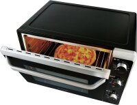 Hanseatic OT42ML Minibackofen Miniofen Drehspie&szlig; Pizzaofen Grill Umluft 42L1800W