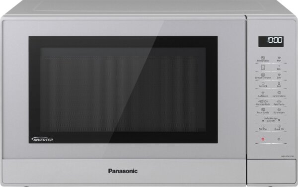Panasonic NN-GT47KMGPG Kombi Inverter-Mikrowelle Grill Silber 31L 1000W