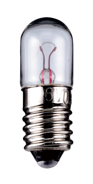 10 x R&ouml;hrenlampe Lampen Sockel E10, 7 V, 0,1 A, 0,7 W, L-3510