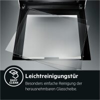 AEG TEAMHBlac2 Einbau-Herdset Edelstahl Backofen Glaskeramik Kochfeld Schwarz A+
