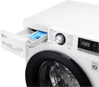 LG F4WV310SB Waschmaschine Freistehend Display AI DD Steam Wei&szlig; 10,5kg 1400U/Min