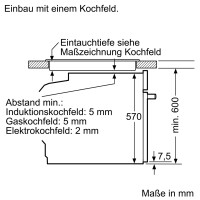 Siemens PQ521DA0ZM Einbau-Herdset Backofen Induktions Kochfeld Pyrolyse Schwarz