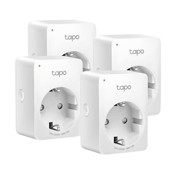 TP-Link Tapo P100 V1.2 WLAN Funk-Steckdose Smart Home WiFi Bluetooth  4er Pack