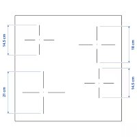 IKEA VILSTA Induktionskochfeld Glaskeramik Touch-Control Autark 60cm