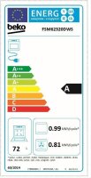 Beko FSM62320DWS Standherd Elektro-Herdset mit Gaskochfeld Gasherd Wei&szlig; 60cm