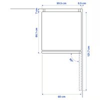 IKEA VINDAS K&uuml;hl-Gefrierkombination Freistehend LED 343L Edelstahl-Optik 185cm