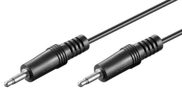 Audio-Video-Kabel 3,5 mm mono Stecker&gt;3,5 mm mono Stecker, 1,5 m