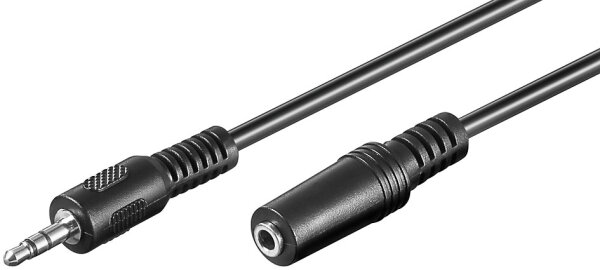 Audio Klinke Verl&auml;ngerung Kabel 3,5 mm stereo-Stecker&gt;3,5 mm stereo-Kupplung 3 m