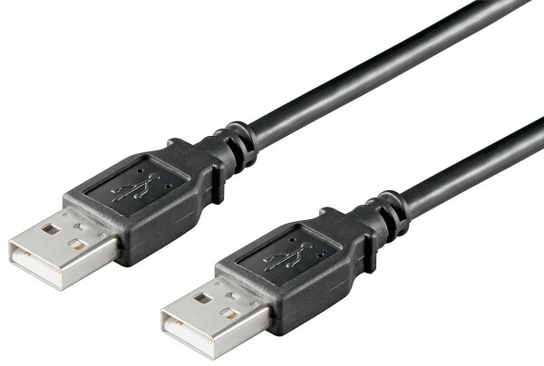 USB 2.0 Hi-Speed Kabel A Stecker &gt; A Stecker 3 m, Schwarz