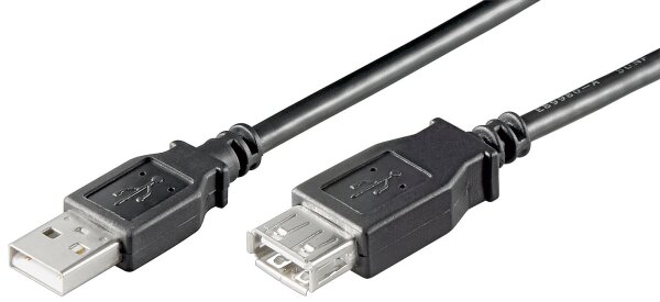 USB 2.0 High-Speed Verl&auml;ngerungskabel A Stecker &gt; A Buchse 5 m, schwarz