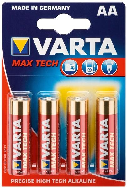 4 x Batterie Alkali Mignon (AA) Varta - Max Tech (High Tech Alkaline)