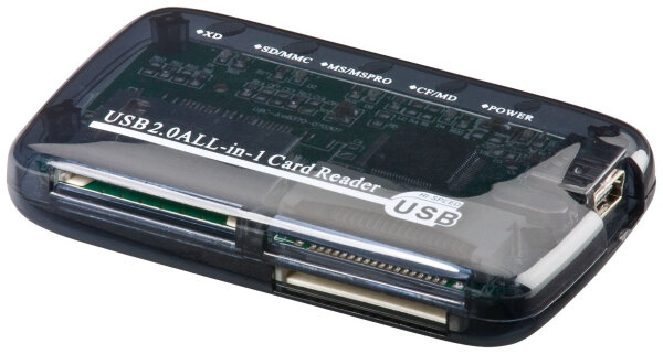 Externes Kartenleseger&auml;t All in 1 USB 2.0 Hi-Speed / 4 Kartensch&auml;chte All in One