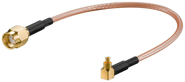Antennenadapterkabel f&uuml;r WLAN-Router SMA Reverse Buchse &gt; MC-Card 90&deg;Stecker