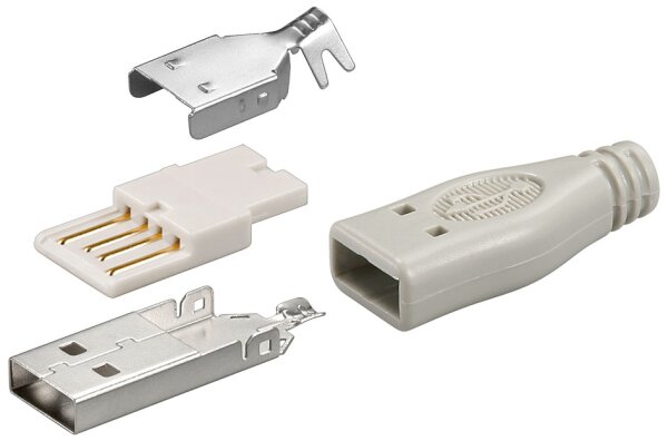 10 x USB-A Stecker L&ouml;tversion inkl. T&uuml;lle